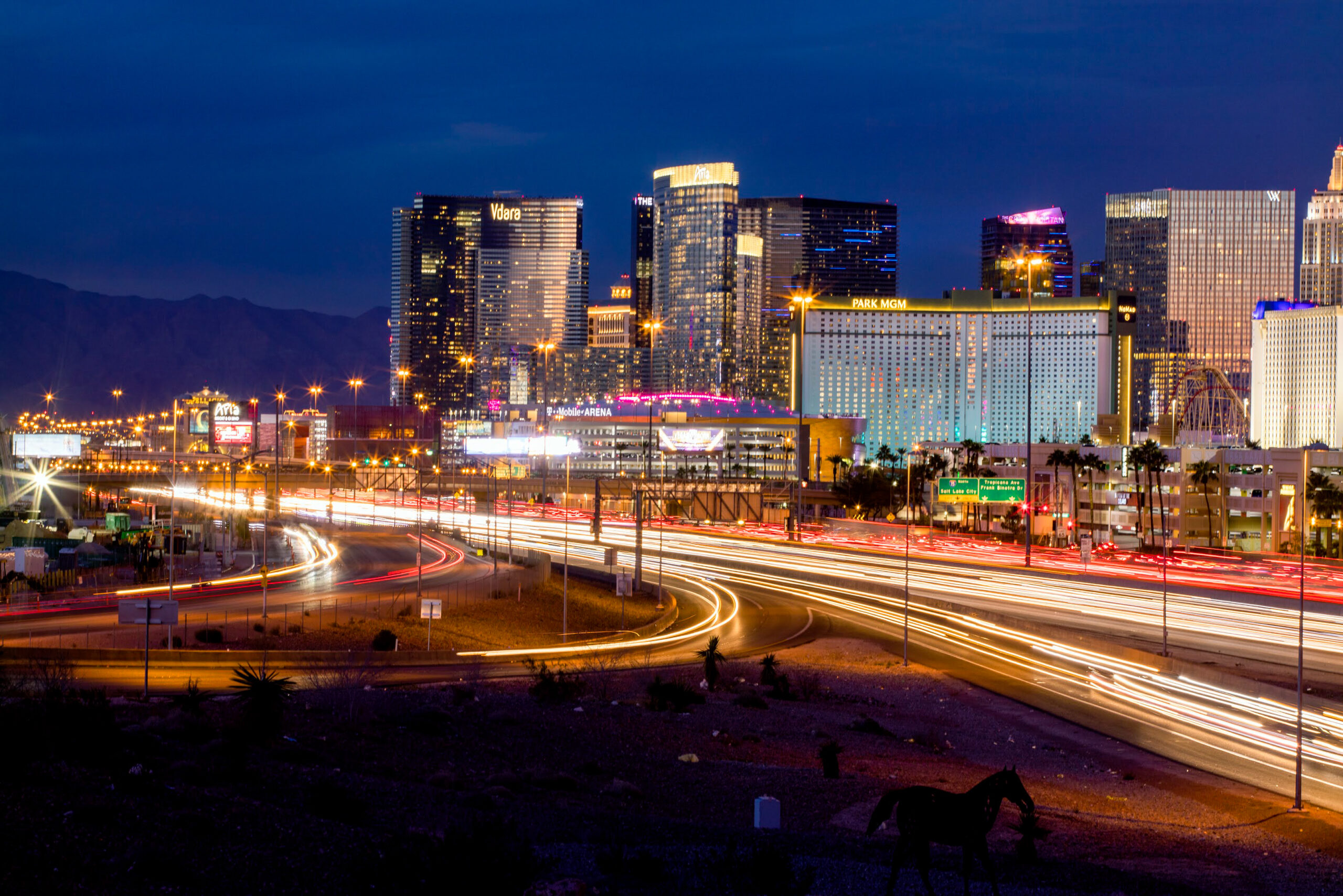 Las Vegas Strip seen on Tuesday, Jan. 28, 2020. 22. (Jeff Scheid/The Nevada Independent).